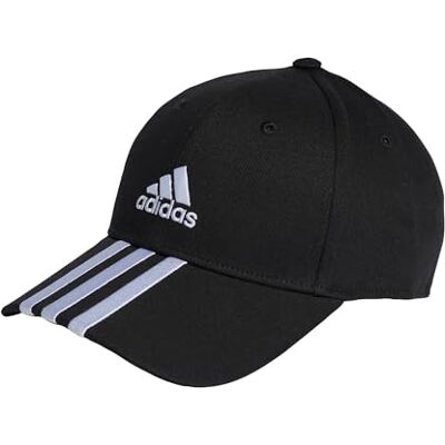 Adidas Mixte 3-Stripes Cotton Twill Baseball Cap, Black / White, XXS - Publicité Adidas Mixte 3-Stripes Cotton Twill Baseball Cap, Black / White, XXS - Publicité