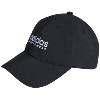 Adidas Mixte Seersucker Dad Cap, Black/White, M - Publicité Adidas Mixte Seersucker Dad Cap, Black/White, M - Publicité