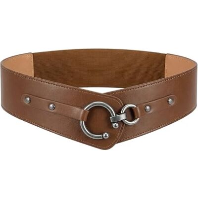 BlackButterfly Vintage Réglable Boucle Élastique Taille Ceinture (Marron clair, XL) - Publicité BlackButterfly Vintage Réglable Boucle Élastique Taille Ceinture (Marron clair, XL) - Publicité