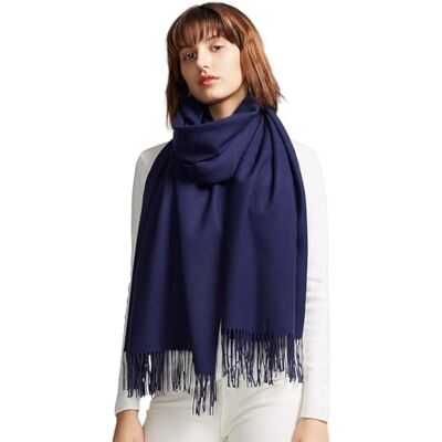 maamgic Echarpe Femme Hiver Cachemire Grosse Echarpe Poncho Chaude Foulard Grande ChâLe Scarf Idee Cadeau Femme Coton Multicolore avec Franges 200 × 70 cm Bleu marine - Publicité maamgic Echarpe Femme Hiver Cachemire Grosse Echarpe Poncho Chaude Foulard Grande ChâLe Scarf Idee Cadeau Femme Coton Multicolore avec Franges 200 × 70 cm Bleu marine - Publicité