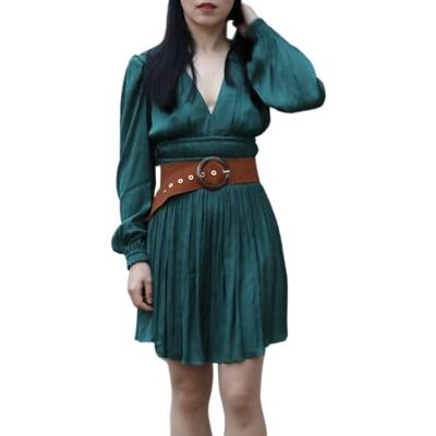 FASHIONGEN Ceinture femme Large en cuir suède fabriqué en FRANCE, ANETTE Camel, L-XL - Publicité FASHIONGEN Ceinture femme Large en cuir suède fabriqué en FRANCE, ANETTE Camel, L-XL - Publicité