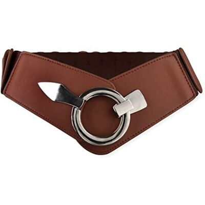 BlackButterfly Large Elastique Taille Ceinture Mode Vintage Robe Cosplay Serre-taille Ceinture (Marron foncé, M) - Publicité BlackButterfly Large Elastique Taille Ceinture Mode Vintage Robe Cosplay Serre-taille Ceinture (Marron foncé, M) - Publicité