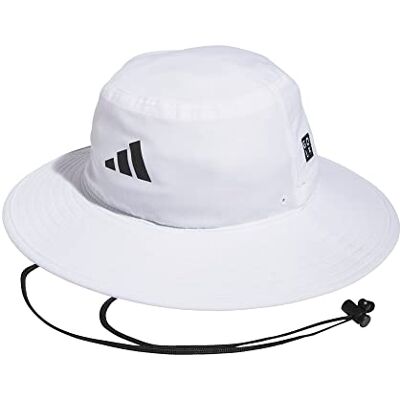 Adidas Golf Standard Mens Wide Brim Hat, White, OSFM - Publicité Adidas Golf Standard Mens Wide Brim Hat, White, OSFM - Publicité