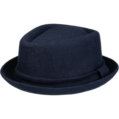 Lipodo Diamond Crown Chapeau Pork Pie Bande en Tissu Unicolore Unisexe Automne Hiver - Publicité Lipodo Diamond Crown Chapeau Pork Pie Bande en Tissu Unicolore Unisexe Automne Hiver - Publicité