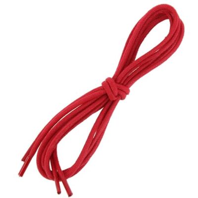 Les Lacets Français. Lacets ronds et épais. 3mm, Coton. Rouge Vermillon. 125cm FABRIQUE EN FRANCE - Publicité Les Lacets Français. Lacets ronds et épais. 3mm, Coton. Rouge Vermillon. 125cm FABRIQUE EN FRANCE - Publicité