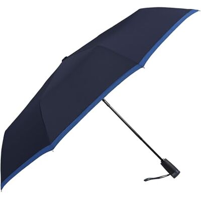 BOSS HUGO Parapluie de poche GEAR blue parapluie ultra-léger et extra-robuste avec protection anti-rouille et anti-érafflure - Publicité BOSS HUGO Parapluie de poche GEAR blue parapluie ultra-léger et extra-robuste avec protection anti-rouille et anti-érafflure - Publicité