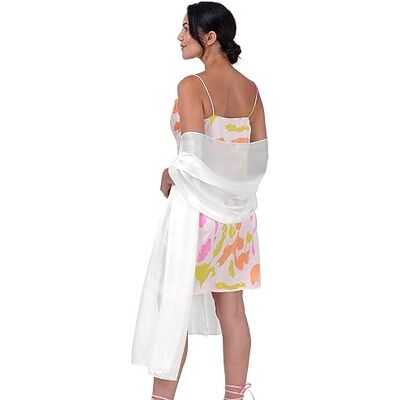 BlackButterfly Métal Étincelle Mariée Mariage Sortie Soirée Chale Pashmina Portefeuille (Blanc, 70CM X 230CM) - Publicité BlackButterfly Métal Étincelle Mariée Mariage Sortie Soirée Chale Pashmina Portefeuille (Blanc, 70CM X 230CM) - Publicité