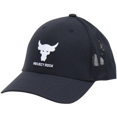 Under Armour Chapeau de camionneur Project Rock pour homme, (003) Noir/Blanc, Taille unique - Publicité Under Armour Chapeau de camionneur Project Rock pour homme, (003) Noir/Blanc, Taille unique - Publicité