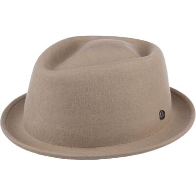 Lierys Blank Chapeau Pork Pie Classique Feutre de Laine Malleable Unisexe Ete Hiver - Publicité Lierys Blank Chapeau Pork Pie Classique Feutre de Laine Malleable Unisexe Ete Hiver - Publicité