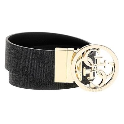 Guess ceinture Noelle Nolana Belt W105 Coal Logo gris foncé noir raccourcissable réversible - Publicité Guess ceinture Noelle Nolana Belt W105 Coal Logo gris foncé noir raccourcissable réversible - Publicité