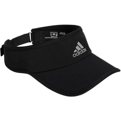 Adidas Women's Superlite Performance Visor, Black/Silver Reflective, One Size - Publicité Adidas Women's Superlite Performance Visor, Black/Silver Reflective, One Size - Publicité