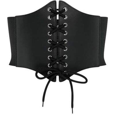 BlackButterfly Elastique Halloween Cosplay Costume Taille Attache Serre-taille Corset Ceinture (Noir, XL) - Publicité BlackButterfly Elastique Halloween Cosplay Costume Taille Attache Serre-taille Corset Ceinture (Noir, XL) - Publicité