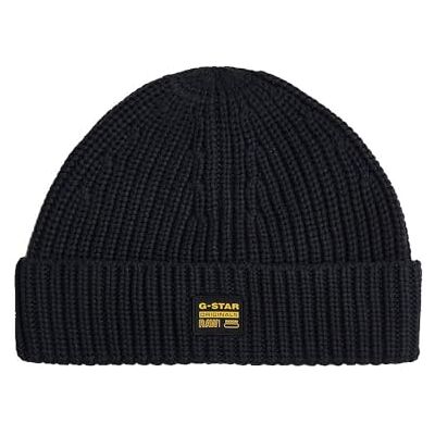 G-Star Originals Fisherman Beanie, Men's Beanie, Color Blue - Publicité G-Star Originals Fisherman Beanie, Men's Beanie, Color Blue - Publicité