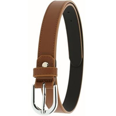 FASHIONGEN Ceinture pour femme en Cuir Italien, fabriqué en France, LUNA Marron clair, 90 - Publicité FASHIONGEN Ceinture pour femme en Cuir Italien, fabriqué en France, LUNA Marron clair, 90 - Publicité