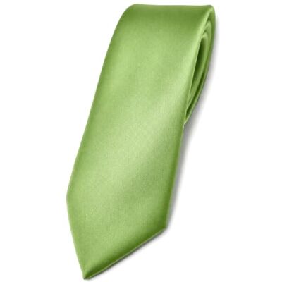TigerTie étroit satin cravate vert chaux jaune-vert unicolor Tie Polyester - Publicité TigerTie étroit satin cravate vert chaux jaune-vert unicolor Tie Polyester - Publicité