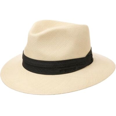 Stetson Chapeau Panama Jefferson Homme Made in Italy pour Paille de Traveller Printemps-ete Ete 55 cm Nature - Publicité Stetson Chapeau Panama Jefferson Homme Made in Italy pour Paille de Traveller Printemps-ete Ete 55 cm Nature - Publicité