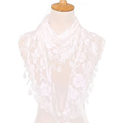 Stakee Dentelle Rose châle Femme Triangle Dentelle Frange Foulard Femme Frange châle Creux Triangle Foulard Printemps été - Publicité Stakee Dentelle Rose châle Femme Triangle Dentelle Frange Foulard Femme Frange châle Creux Triangle Foulard Printemps été - Publicité