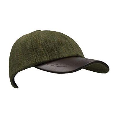 Walker & Hawkes Casquette en Tweed Derby Unisexe imperméable/visière en Cuir Sauge foncé Taille Unique - Publicité Walker & Hawkes Casquette en Tweed Derby Unisexe imperméable/visière en Cuir Sauge foncé Taille Unique - Publicité