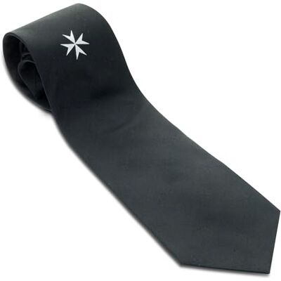 THE MASONIC COLLECTION Cravate tissée 100 % soie – Chevaliers de Malte – Finition à la main – Entoilée épaisse et enveloppée de coton – Un cadeau utile pour les hommes francs-maçons, Noir - Publicité THE MASONIC COLLECTION Cravate tissée 100 % soie – Chevaliers de Malte – Finition à la main – Entoilée épaisse et enveloppée de coton – Un cadeau utile pour les hommes francs-maçons, Noir - Publicité
