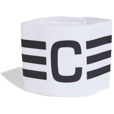 Adidas Mixte Tiro League Captains Armband, White/Black, M - Publicité Adidas Mixte Tiro League Captains Armband, White/Black, M - Publicité