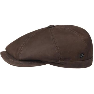 Lierys Nappa Wax Gavroche Casquette Plate Cuir Unicolore Ciree Wide fit Made in Italy Homme Automne Hiver - Publicité Lierys Nappa Wax Gavroche Casquette Plate Cuir Unicolore Ciree Wide fit Made in Italy Homme Automne Hiver - Publicité