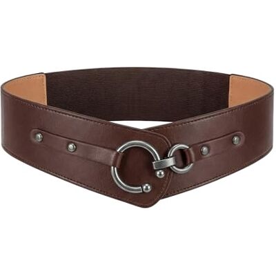 BlackButterfly Vintage Réglable Boucle Élastique Taille Ceinture (Marron foncé, XXL) - Publicité BlackButterfly Vintage Réglable Boucle Élastique Taille Ceinture (Marron foncé, XXL) - Publicité