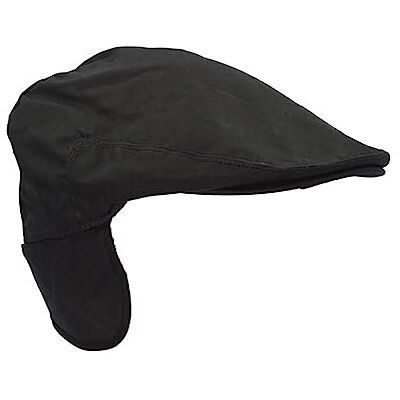 Walker and Hawkes Casquette Plate de Trappeur Unisexe 100% Coton ciré Cache-Oreilles rabattables Noir L - Publicité Walker and Hawkes Casquette Plate de Trappeur Unisexe 100% Coton ciré Cache-Oreilles rabattables Noir L - Publicité