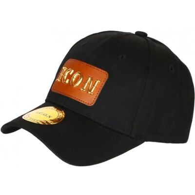 Hip Hop Honour Casquette Icon Noire Patch Doré Cuir Streetwear Baseball Luzza Taille Unique Noir - Publicité Hip Hop Honour Casquette Icon Noire Patch Doré Cuir Streetwear Baseball Luzza Taille Unique Noir - Publicité