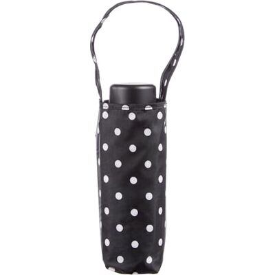 totes Mini parapluie compact manuel, technologie NeverWet, pois colorés sur fond noir, 96,5 cm de couverture en arc - Publicité totes Mini parapluie compact manuel, technologie NeverWet, pois colorés sur fond noir, 96,5 cm de couverture en arc - Publicité