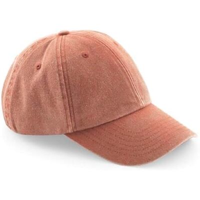 Beechfield Low-Profile Vintage Cap Vintage Orange One Size - Publicité Beechfield Low-Profile Vintage Cap Vintage Orange One Size - Publicité