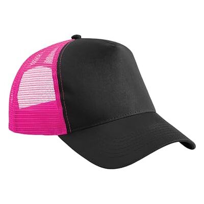 Beechfield Casquette Trucker Adulte (Taille Unique) (Noir/Fuchsia) - Publicité Beechfield Casquette Trucker Adulte (Taille Unique) (Noir/Fuchsia) - Publicité