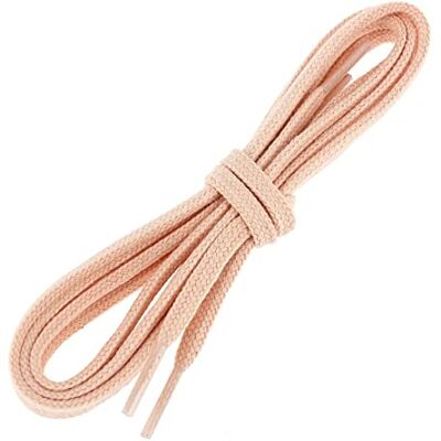 Les Lacets Français. Lacets plats et fins. 5mm, Coton. Orange saumon. 90cm FABRIQUE EN FRANCE - Publicité Les Lacets Français. Lacets plats et fins. 5mm, Coton. Orange saumon. 90cm FABRIQUE EN FRANCE - Publicité