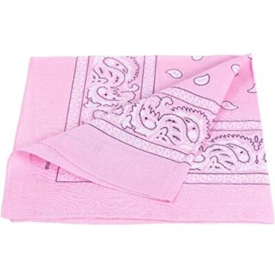 PURECITY© Bandana Original Paisley 100% Coton Foulard Qualité Supérieure/Unité/Lot de 6/Lot de 12/52cm x 52 cm/Tendance Accessoire de Mode Nouvelle Collection (9# Rose Clair) - Publicité PURECITY© Bandana Original Paisley 100% Coton Foulard Qualité Supérieure/Unité/Lot de 6/Lot de 12/52cm x 52 cm/Tendance Accessoire de Mode Nouvelle Collection (9# Rose Clair) - Publicité