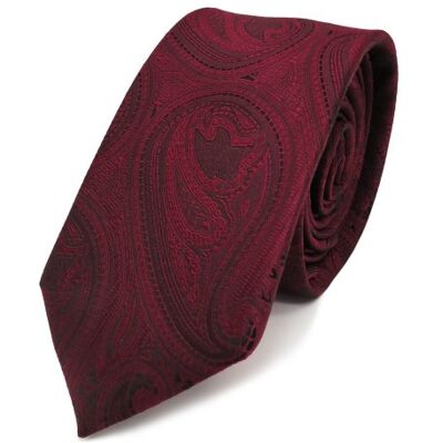 TigerTie Cravate fine design à motifs cachemire Binder Tie - Publicité TigerTie Cravate fine design à motifs cachemire Binder Tie - Publicité