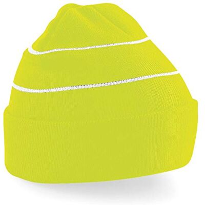 Beechfield Bonnet Haute visibilité Adulte Unisexe (Taille Unique) (Jaune Fluo) - Publicité Beechfield Bonnet Haute visibilité Adulte Unisexe (Taille Unique) (Jaune Fluo) - Publicité