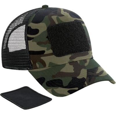 Beechfield B641 Casquette Filet Réglable à L'arrière avec Patch - Publicité Beechfield B641 Casquette Filet Réglable à L'arrière avec Patch - Publicité
