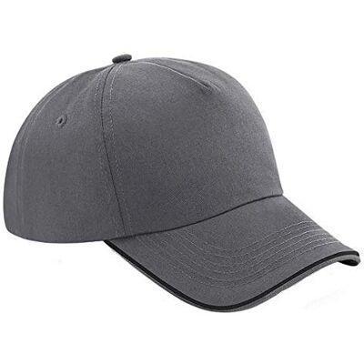 Beechfield B25c Casquette Authentique à 5 Panneaux Visière Passepoilée - Publicité Beechfield B25c Casquette Authentique à 5 Panneaux Visière Passepoilée - Publicité