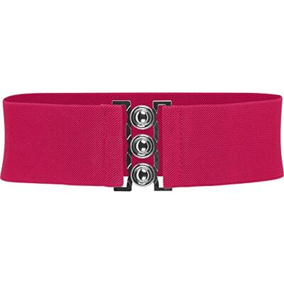 BlackButterfly Classique Triple Crochet Large Élastique Sangle Extensible Taille Ceinture (Rose vif, M) - Publicité BlackButterfly Classique Triple Crochet Large Élastique Sangle Extensible Taille Ceinture (Rose vif, M) - Publicité