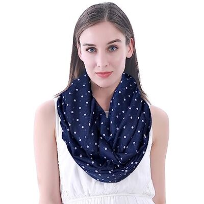 Lina & Lily Écharpe Foulard Tube Femme Imprimé Pois - Publicité Lina & Lily Écharpe Foulard Tube Femme Imprimé Pois - Publicité