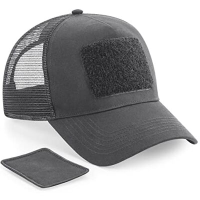 Beechfield B641 Patch amovible Snapback Trucker, gris graphite, X-Small-X-Large - Publicité Beechfield B641 Patch amovible Snapback Trucker, gris graphite, X-Small-X-Large - Publicité