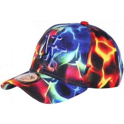 Hip Hop Honour Casquette Enfant Orange Bleue Flammes Fire NY Baseball de 7 a 11 Ans Taille Unique Orange - Publicité Hip Hop Honour Casquette Enfant Orange Bleue Flammes Fire NY Baseball de 7 a 11 Ans Taille Unique Orange - Publicité