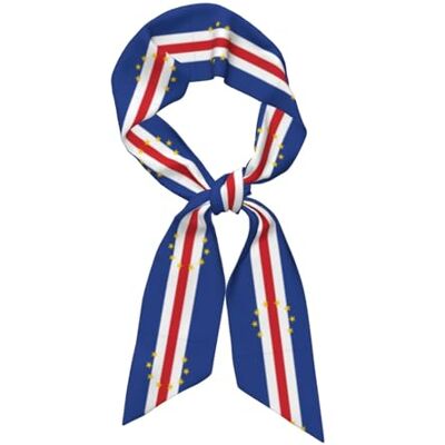 BLWSLC Drapeau du Cap-Vert Cravates appropriées pour les affaires, foulards en soie pour femmes, parfaits comme foulards, bracelets et ceintures. Publicité BLWSLC Drapeau du Cap-Vert Cravates appropriées pour les affaires, foulards en soie pour femmes, parfaits comme foulards, bracelets et ceintures. Publicité