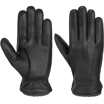 Stetson Gants en Cuir Deer Cashmere Homme pour avec doublure Hiver automne-hiver 9 HS noir - Publicité Stetson Gants en Cuir Deer Cashmere Homme pour avec doublure Hiver automne-hiver 9 HS noir - Publicité