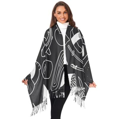 550 Châle Doodle Sushi Chat Fortune Ethnique Japonais, Wrap Foulard Elégant Écharpe Femme Hiver Longue Écharpe Châle Pour Mariage Femmes Homme - Publicité 550 Châle Doodle Sushi Chat Fortune Ethnique Japonais, Wrap Foulard Elégant Écharpe Femme Hiver Longue Écharpe Châle Pour Mariage Femmes Homme - Publicité