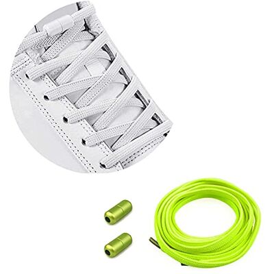 CHYEEH Élastiques Lacets en Caoutchouc avec Fermoir en Métal pour Adulte Enfant Sans Laçage/No Tie Lacets en Silicone, Lacets de Sport de Chaussures Lacets Sans Cravate pour Toutes les Chaussures - Publicité CHYEEH Élastiques Lacets en Caoutchouc avec Fermoir en Métal pour Adulte Enfant Sans Laçage/No Tie Lacets en Silicone, Lacets de Sport de Chaussures Lacets Sans Cravate pour Toutes les Chaussures - Publicité