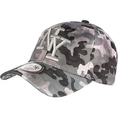 Hip Hop Honour Casquette NY Camouflage Grise et Noire Fashion Army Baseball Kaska - Publicité Hip Hop Honour Casquette NY Camouflage Grise et Noire Fashion Army Baseball Kaska - Publicité