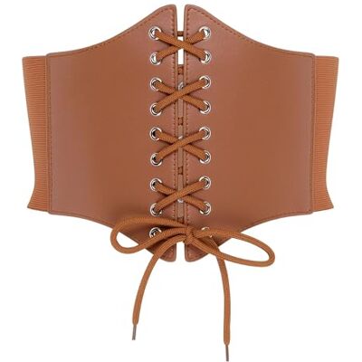 BlackButterfly Elastique Halloween Cosplay Costume Taille Attache Serre-taille Corset Ceinture (Marron camel, XXL) - Publicité BlackButterfly Elastique Halloween Cosplay Costume Taille Attache Serre-taille Corset Ceinture (Marron camel, XXL) - Publicité