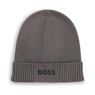 BOSS Hommes Asic Beanie-X Bonnet à logo en coton et laine vierge - Publicité BOSS Hommes Asic Beanie-X Bonnet à logo en coton et laine vierge - Publicité