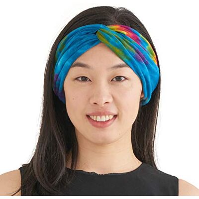 CHARM Bandeau Cheveux Homme Femme Tie Dye Hippie Mode Turban Headband Serre Tete Chic Elastique Retro Psychédélique F - Publicité CHARM Bandeau Cheveux Homme Femme Tie Dye Hippie Mode Turban Headband Serre Tete Chic Elastique Retro Psychédélique F - Publicité