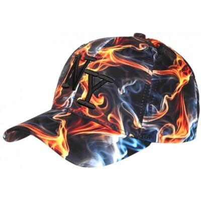 Hip Hop Honour Casquette NY Flamme Orange Bleue Streetwear Fashion New York Taille Unique Orange - Publicité Hip Hop Honour Casquette NY Flamme Orange Bleue Streetwear Fashion New York Taille Unique Orange - Publicité